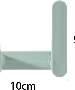 Alternative view of 1pcs Multi Functional Storage Hook for Clothes Hats Bathroom Plastic Double Hooks for Kitchen Bathroom Living Room.9 * 10cm (Green)