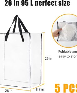 Alternative view of Wreath Storage Bag 5-Pack. 26 Inches 95 L Wreath Storage Container for Home Storage. Storage Bag for Spring Summer Autumn Christmas Wreath Decorations or Clothing Blanket Comforters Bed Sheets Pillows
