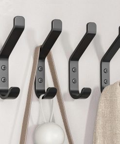 2Pcs Wall-Mounted Clothes Hooks. Made of Stainless Steel. Suitable for Hanging Towels. Hats. Backpacks. and Clothing; Ideal for Wardrobes.
